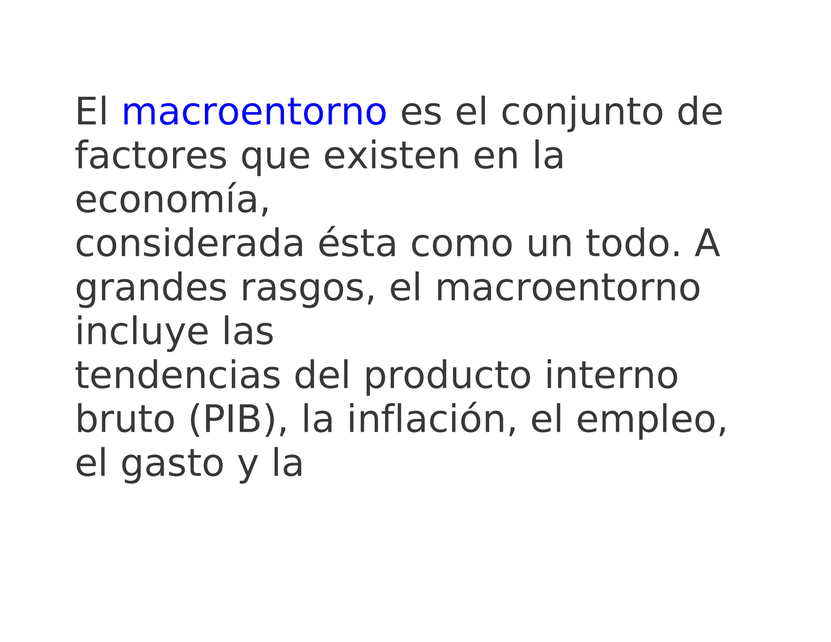 EV1 Entornoeconomicodelosnegocios Cuadrosinoptico 6X - El Macroentorno ...