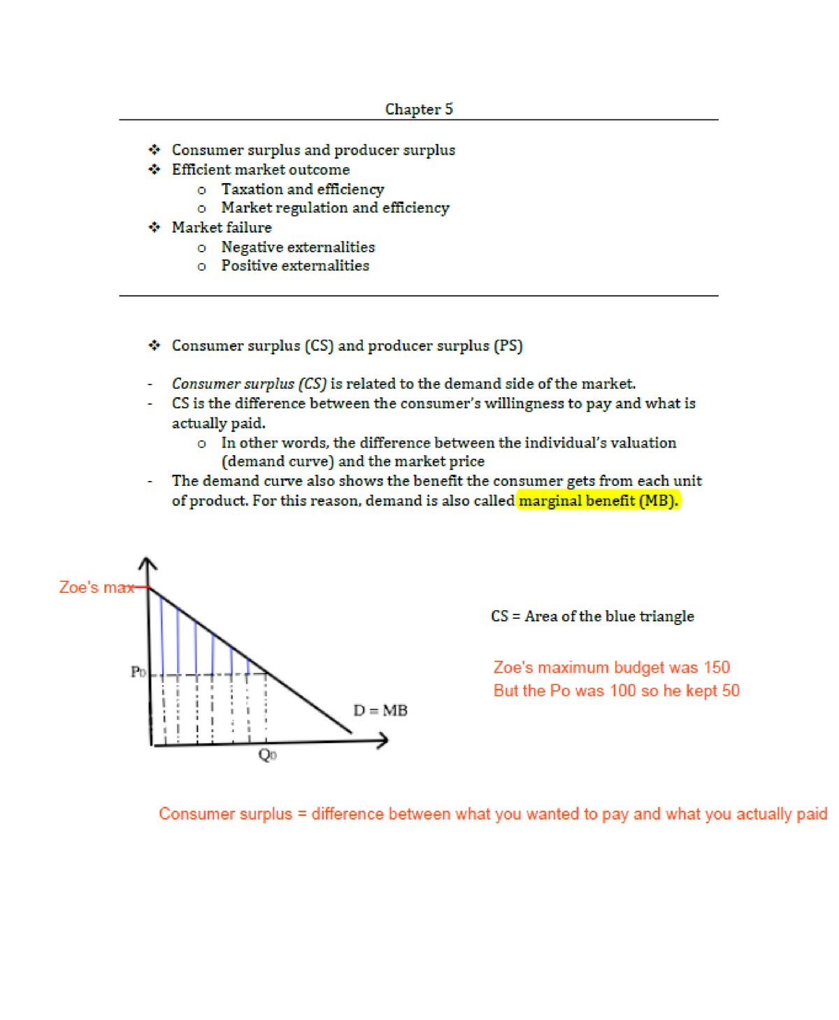 Consumer And Producer Surplus - Econ201 - ECON 201 - Concordia - Studocu