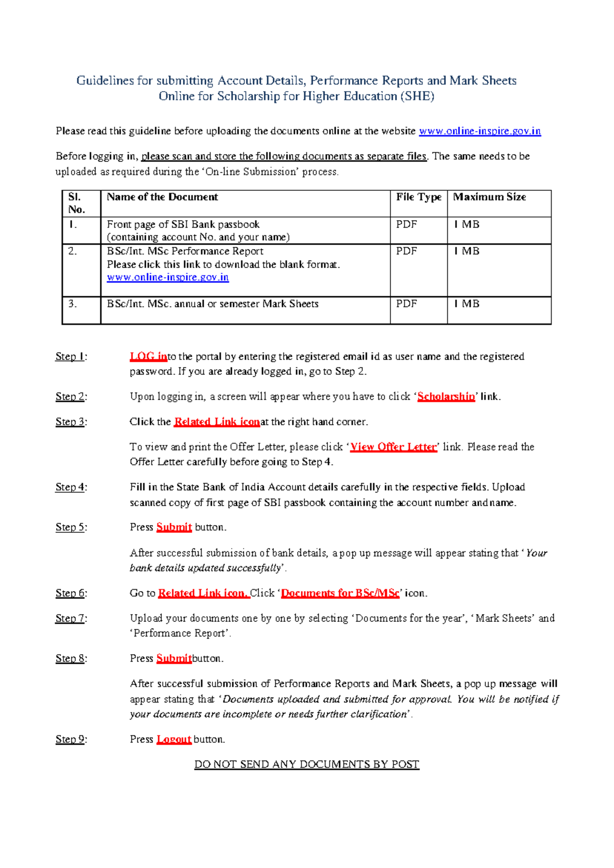 Guidelines - gov Before logging in, please scan and store the following ...