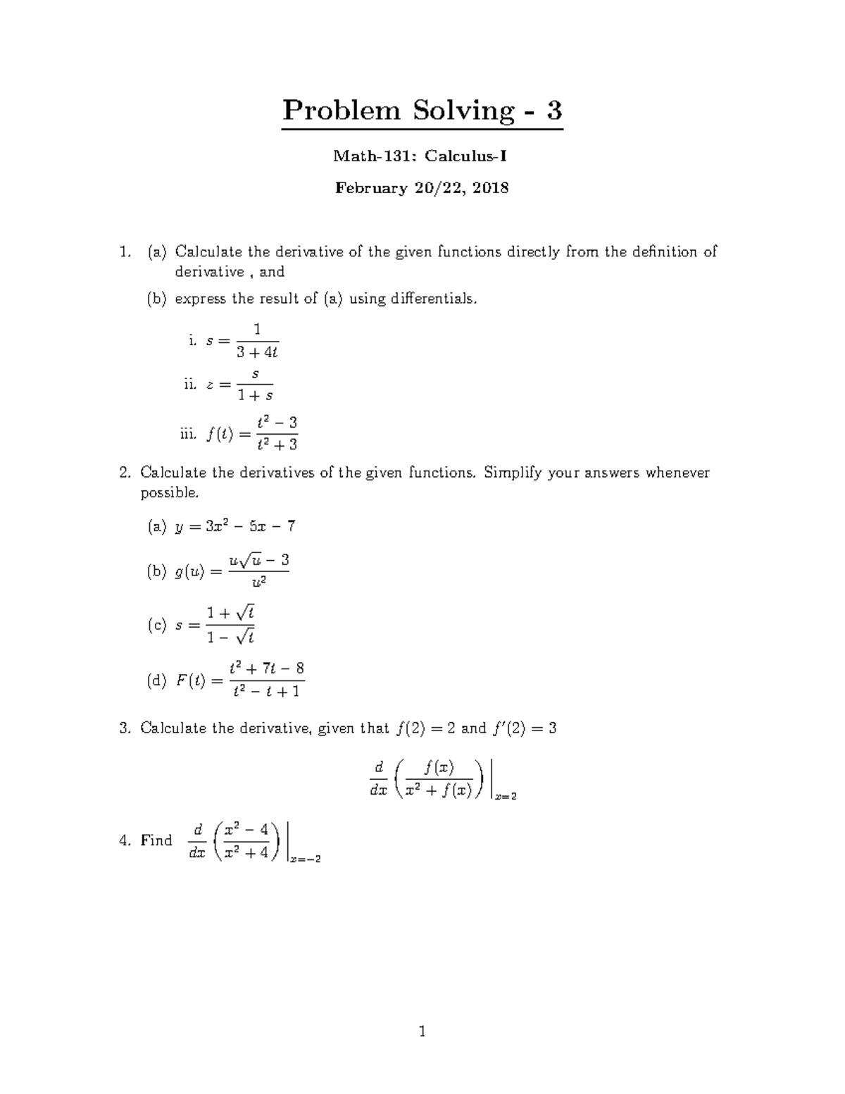 Sample/practice exam 2016, questions and answers - Problem Solving - 3 ...