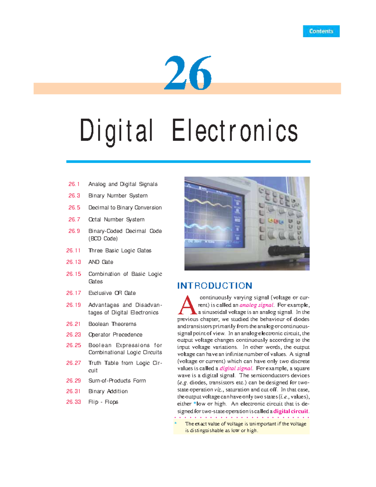 CH26 Digital Electronics Digital Electronics 729 1 Analog and