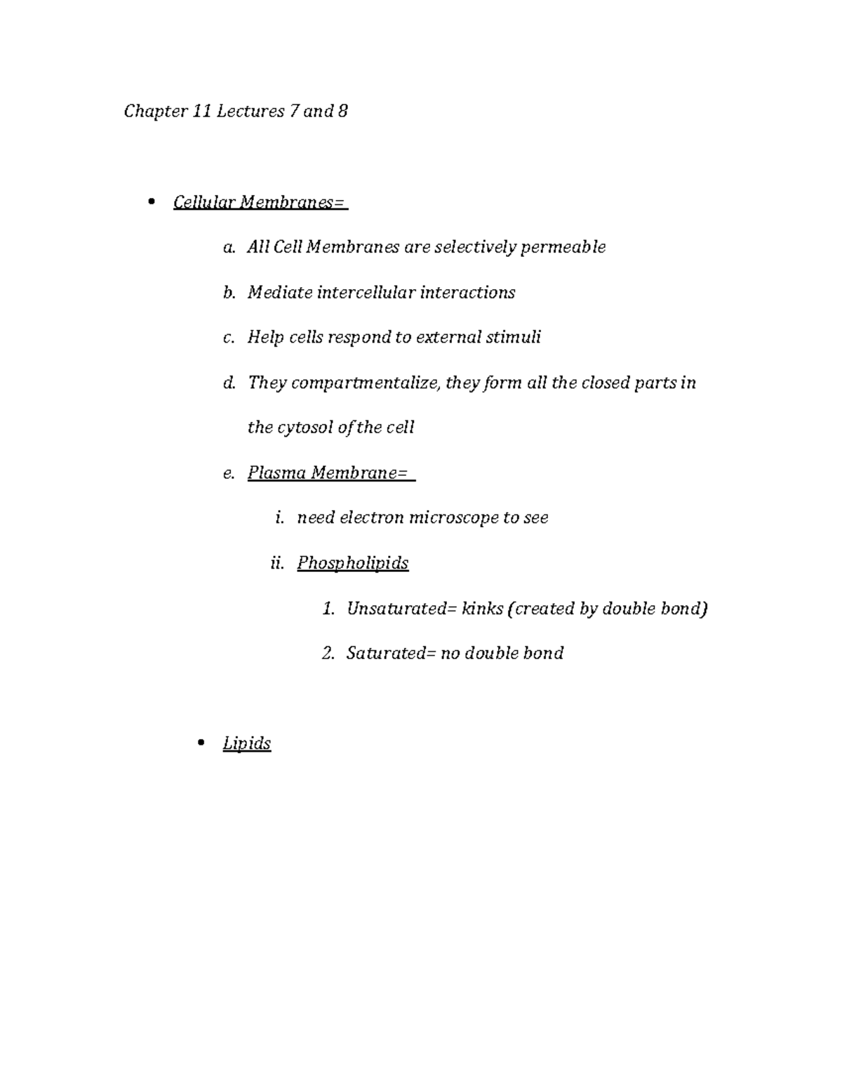 Cell Bio Chapter 11 Lecture 7 - Chapter 11 Lectures 7 and 8 Cellular ...