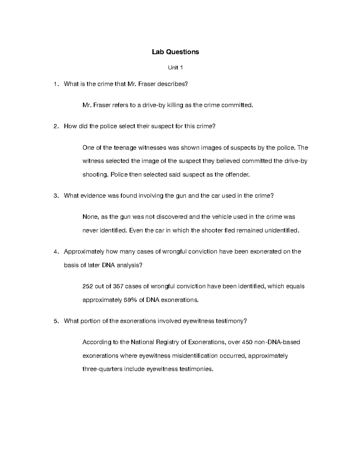 Lab Questions Unit 1 blah blah blah blah Lab Questions Unit 1