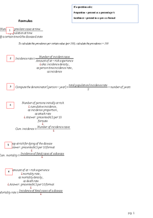 Epi notes - Topic 1: introduction to epidemiology Identify public ...