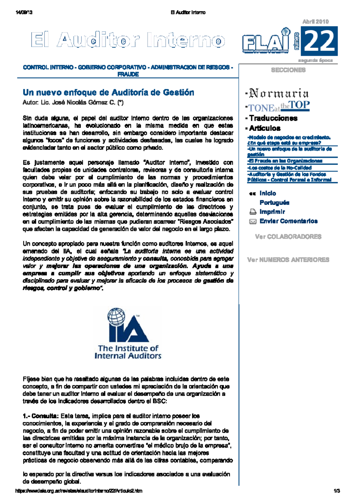 AUDITORIA FINANCIERA DE GESTION, DE CUMPLIMIENTO, DE CONTROL INTERNO Y ...