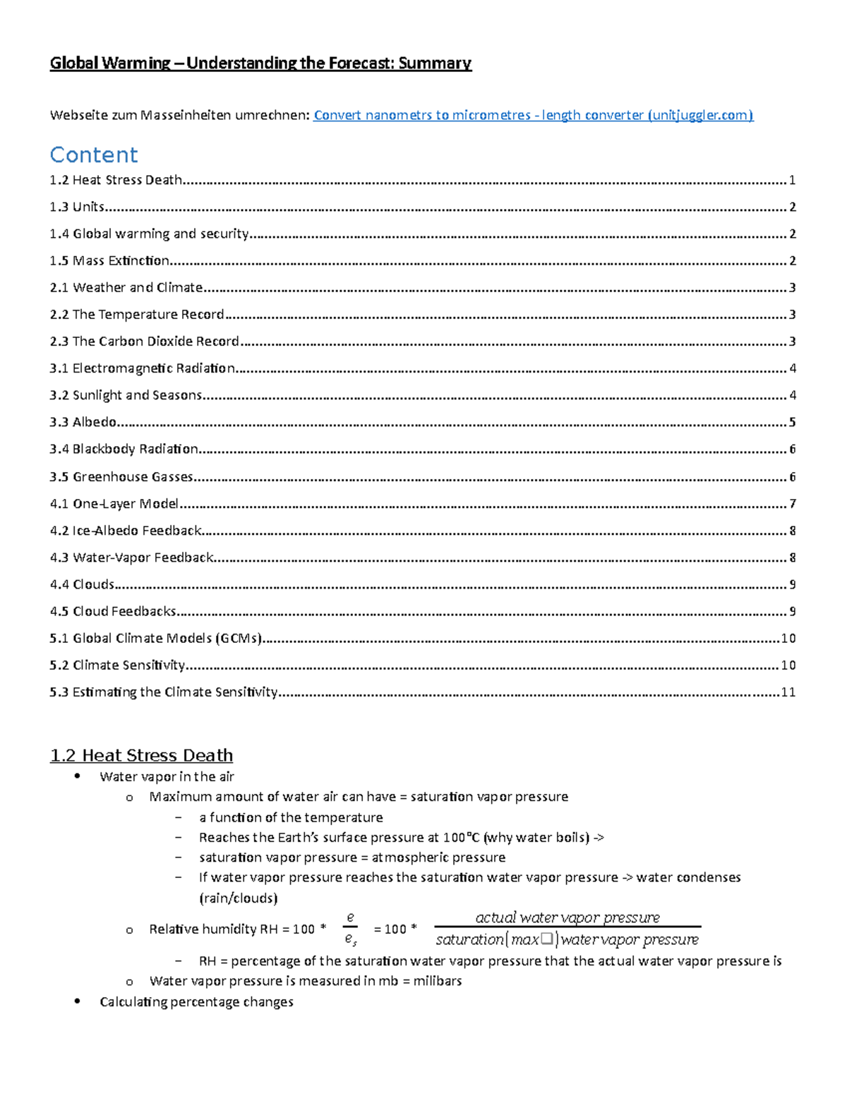 Summary Global warming - understanding the forecast - Global Warming ...