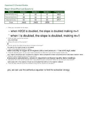 experiment 16 lechatelier's report sheet