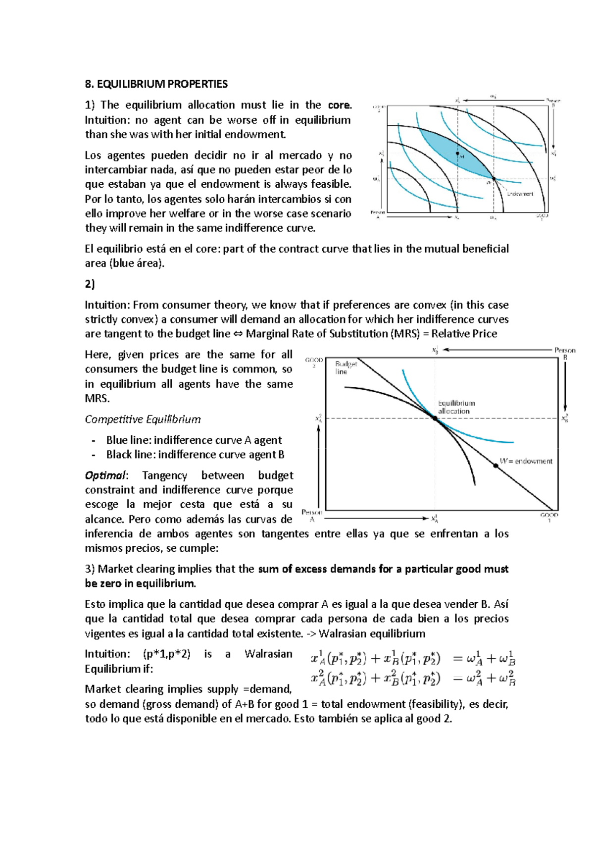 Part 4 - Apunts Part 4 - 8. EQUILIBRIUM PROPERTIES The equilibrium ...