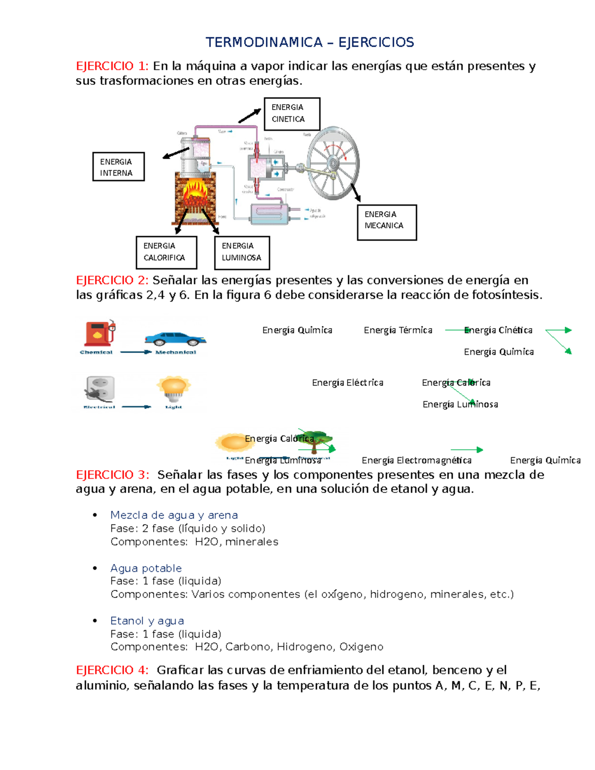 Termo- Ejercicios - ENERGIA CINETICA ENERGIA INTERNA ENERGIA MECANICA ...