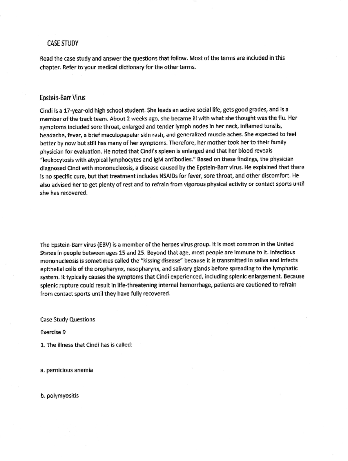 Case Study FA Davis Chap 7 - Studocu