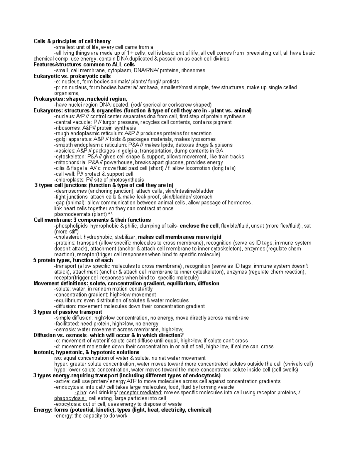 1320exam2review-filled-out-cells-principles-of-cell-theory-unit-of