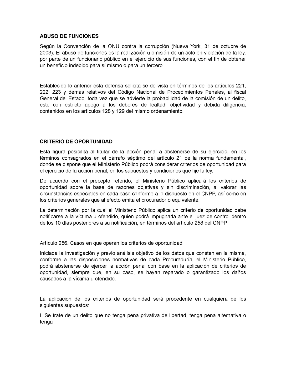 Abuso DE Funciones - ABUSO DE FUNCIONES Según la Convención de la ONU ...