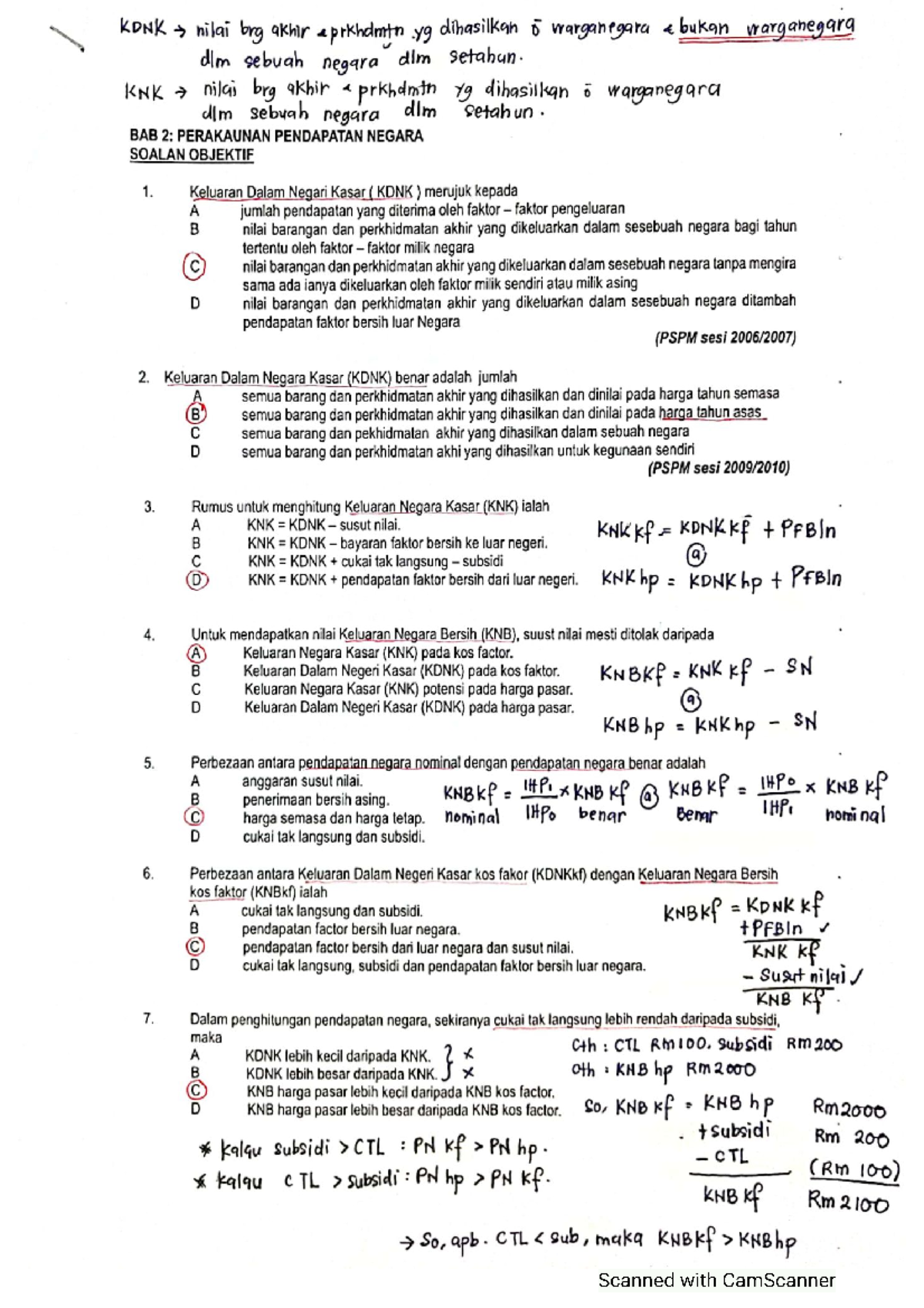 contoh assignment ekonomi matrikulasi