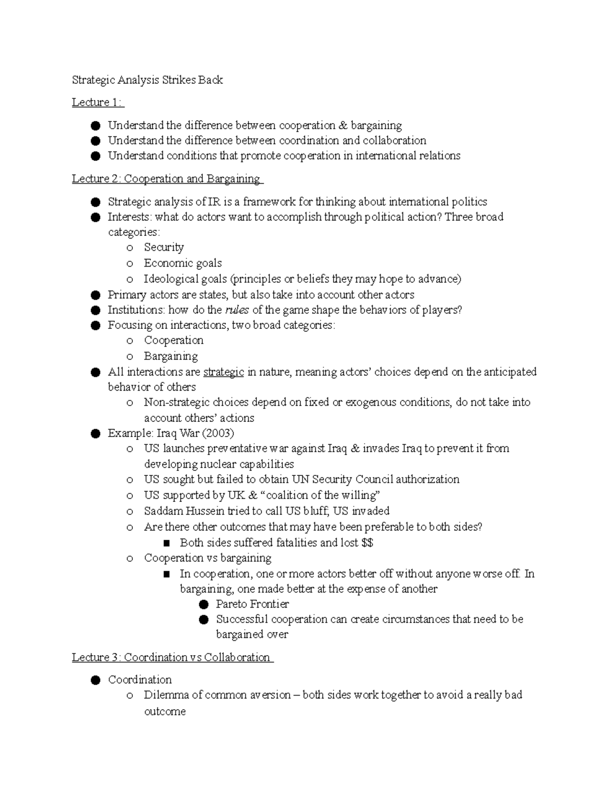 Module 4 Outline - Strategic Analysis Strikes Back Lecture 1 ...
