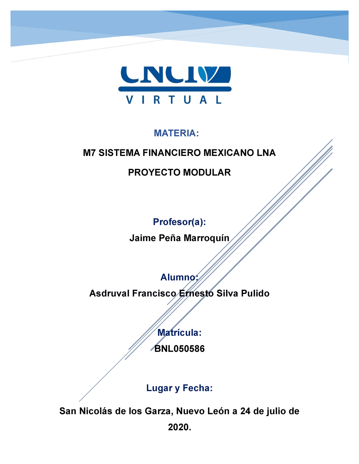 Proyecto Modular Sistema Financiero Mexicano - MATERIA: M7 SISTEMA ...