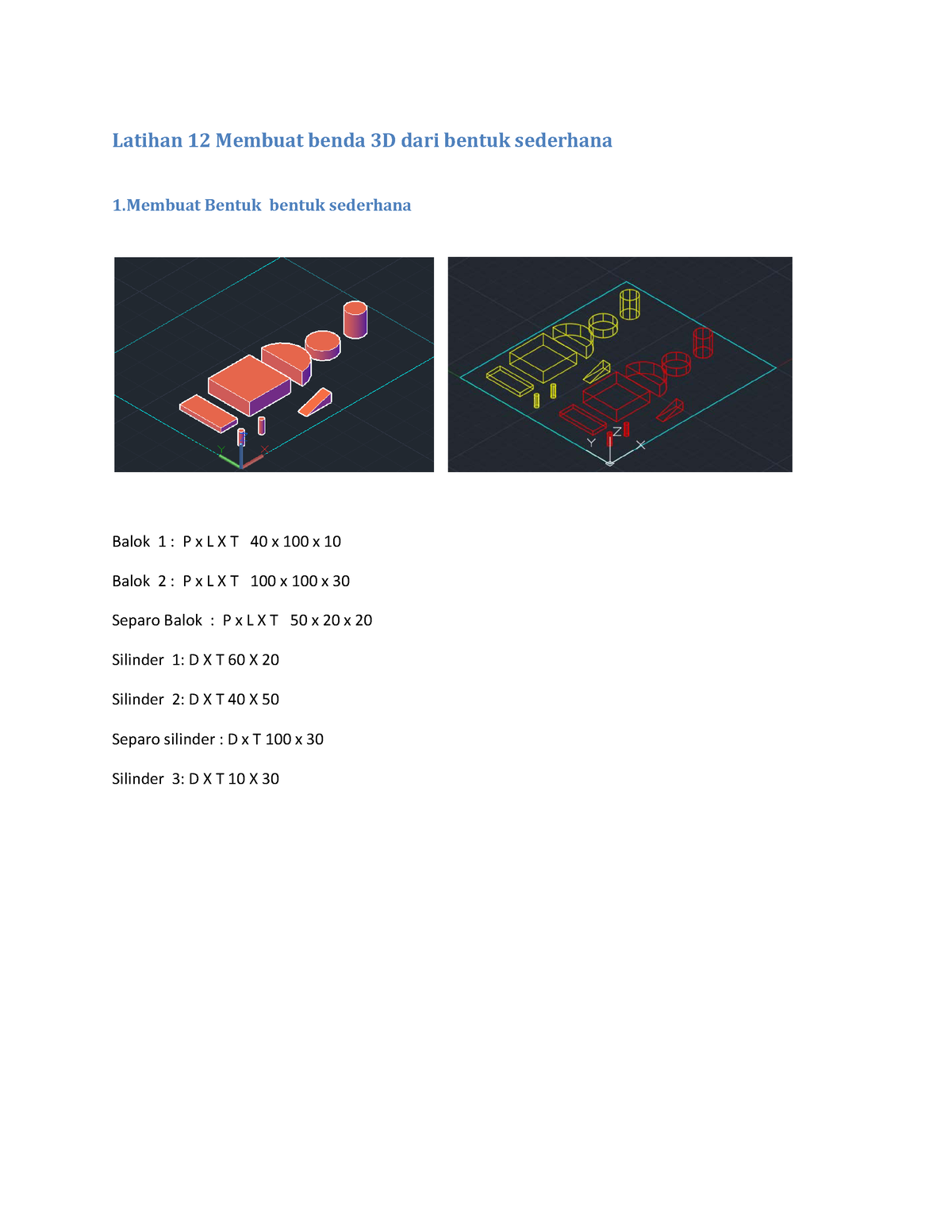 012 Latihan 12 Membuat Benda 3D Dari Bentuk Sederhana - Mechanical ...