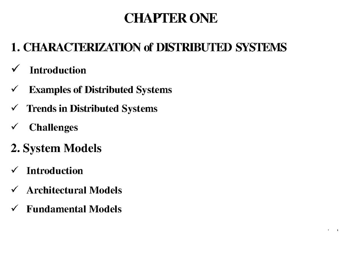 Ch-1 DS - bvhhhhhhhhhhhhhhhhhhhhh - CHAPTER ONE CHARACTERIZATION of ...