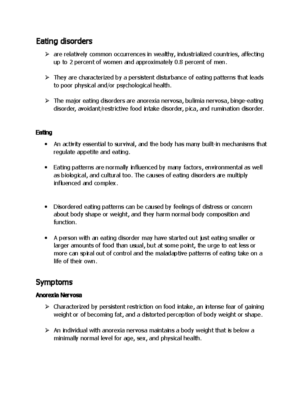 Types of Eating disorders - Eating disorders are relatively common ...