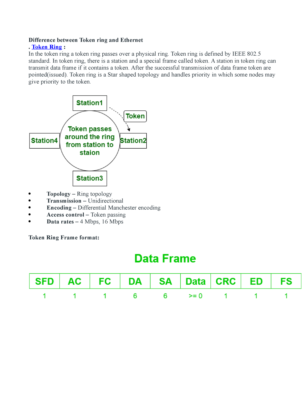 anp-unit-1-difference-between-token-ring-and-ethernet-token-ring