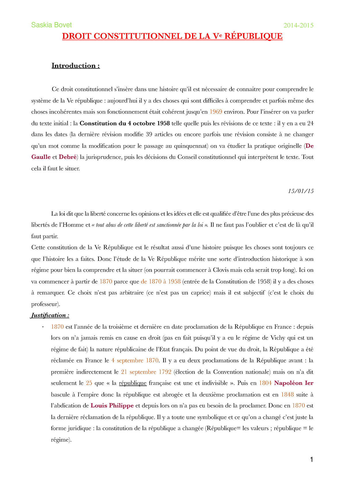 Cours-Constit-Ve-R P - Note De Cours Droit Constitutionnel Ve ...