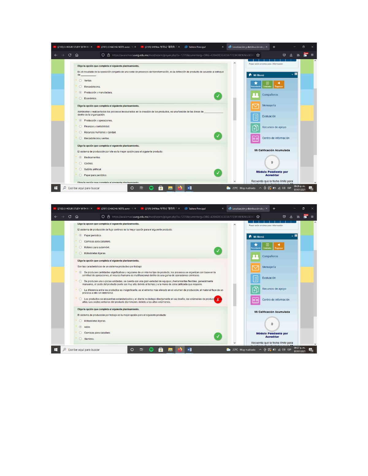 EA1 Ejercicio De Control Conceptos De Sistemas Productivos, Producto Y ...