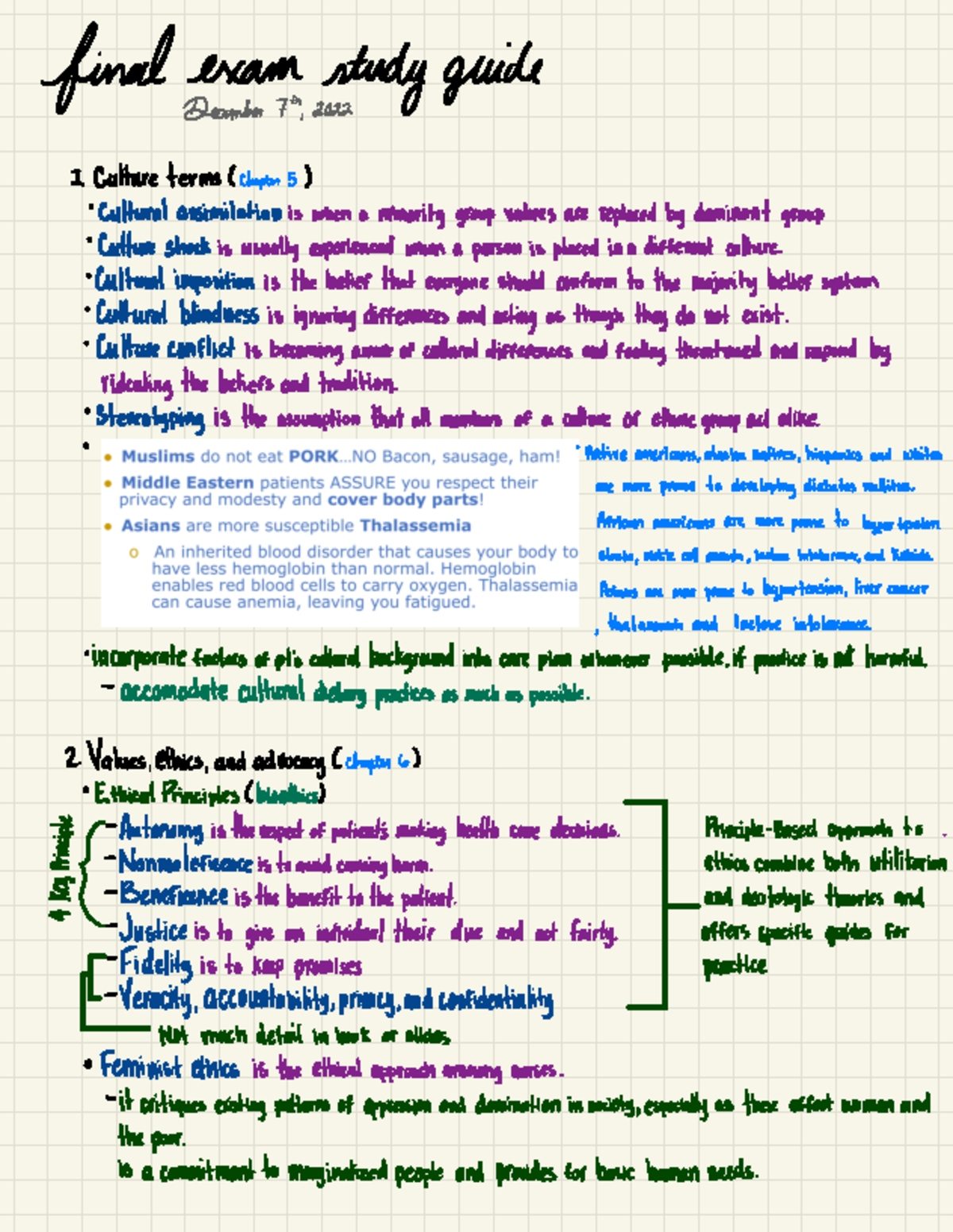 Final exam study guide - Notes - final ####### examstudy guide Culture ...