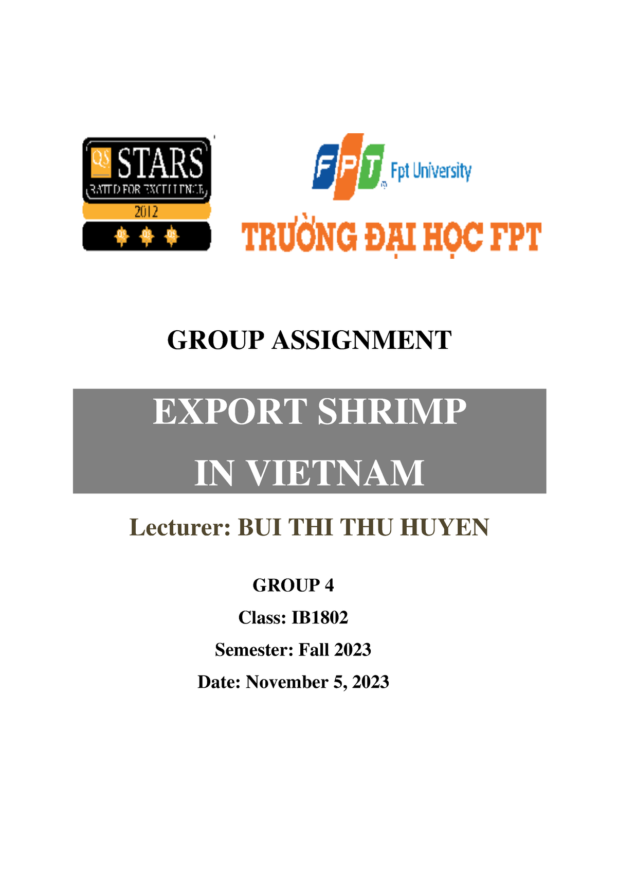 Group 4-IBC201-IB1802-Group Assignment - GROUP ASSIGNMENT EXPORT SHRIMP ...