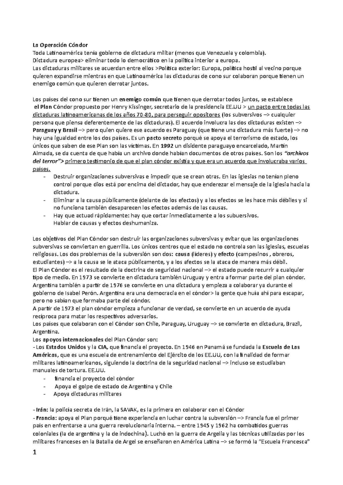Plan condor, Chile Uruguay y Paraguay - La Operación Cóndor Toda ...