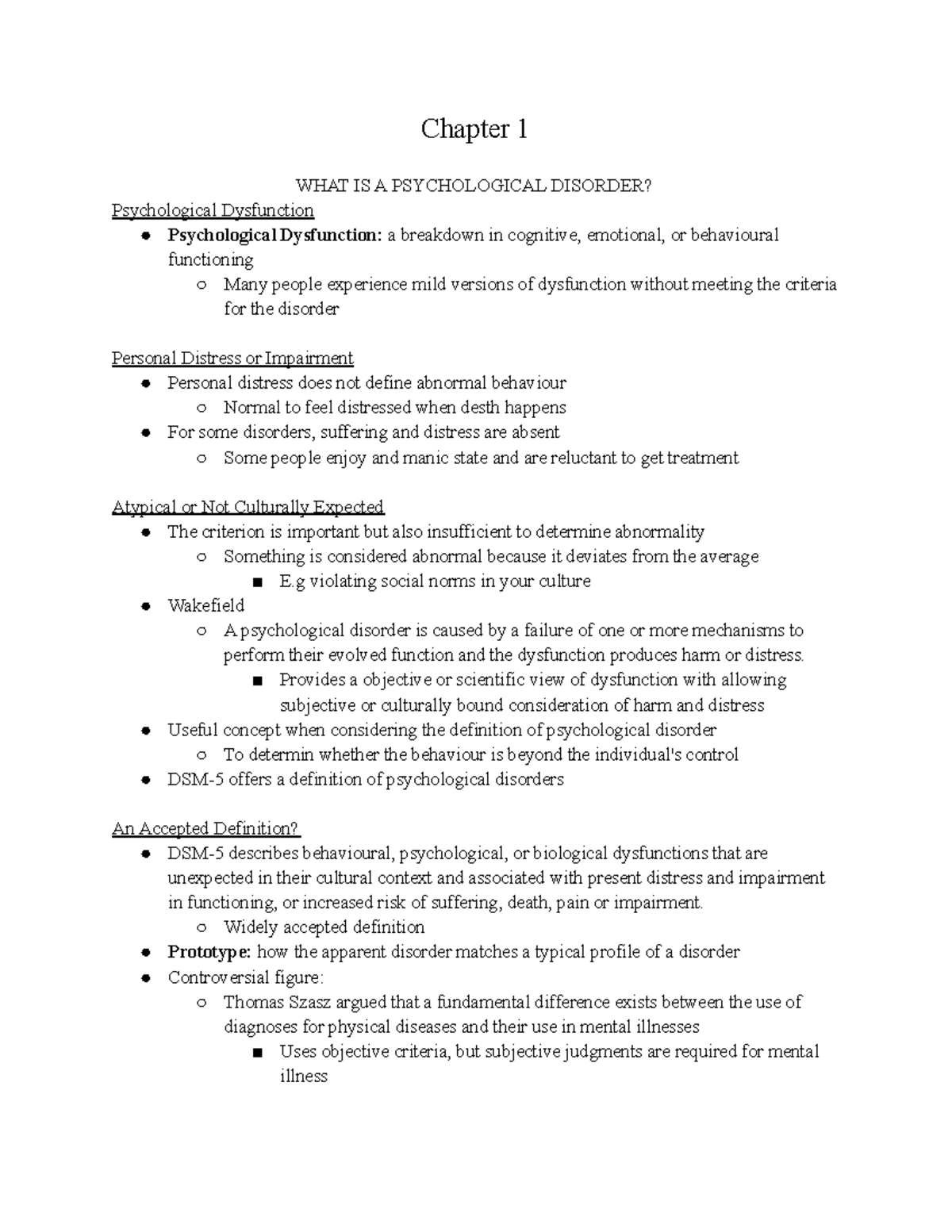 Psych 2030 Readings Midterm 1 - Chapter 1 WHAT IS A PSYCHOLOGICAL ...