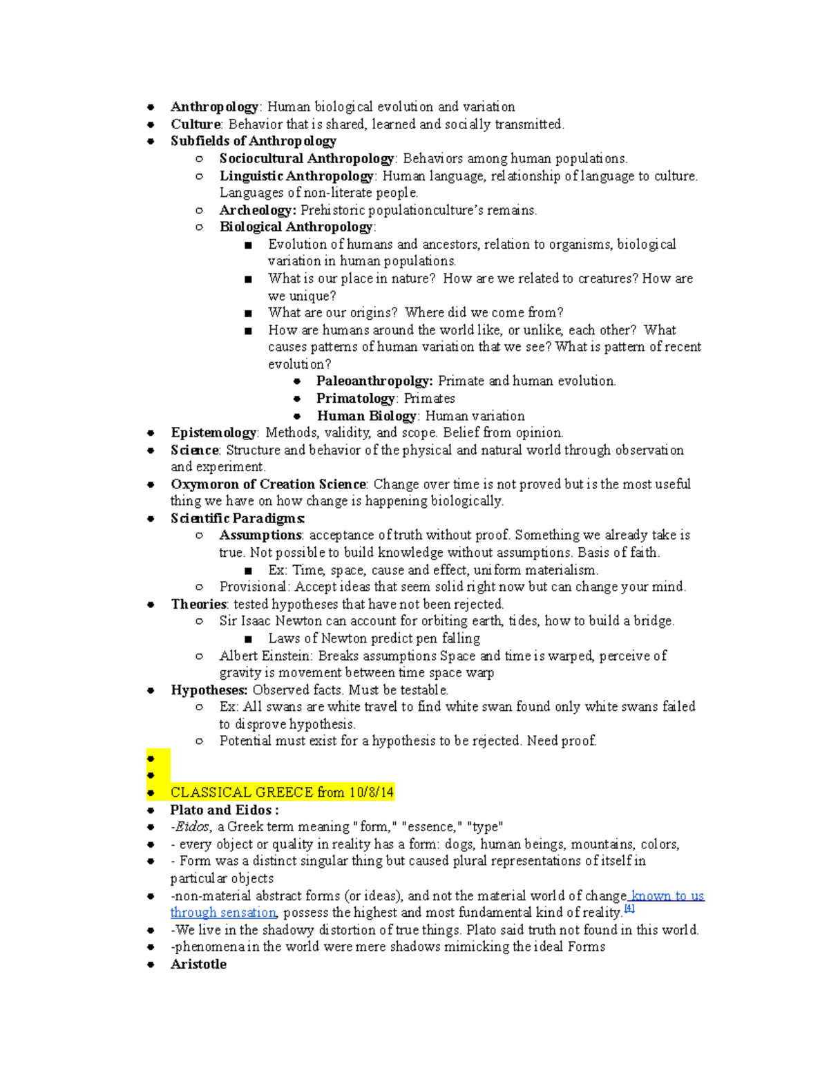 Anthro 2B Midterm Study Guide - Anthropology: Human Biological ...