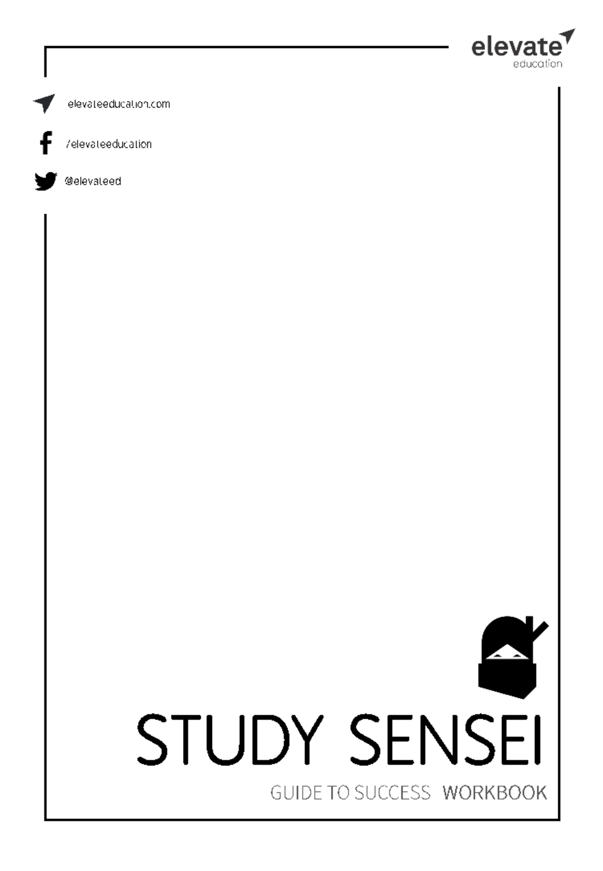 Study Sensei Manual (Writable) 2021 - elevate education ...