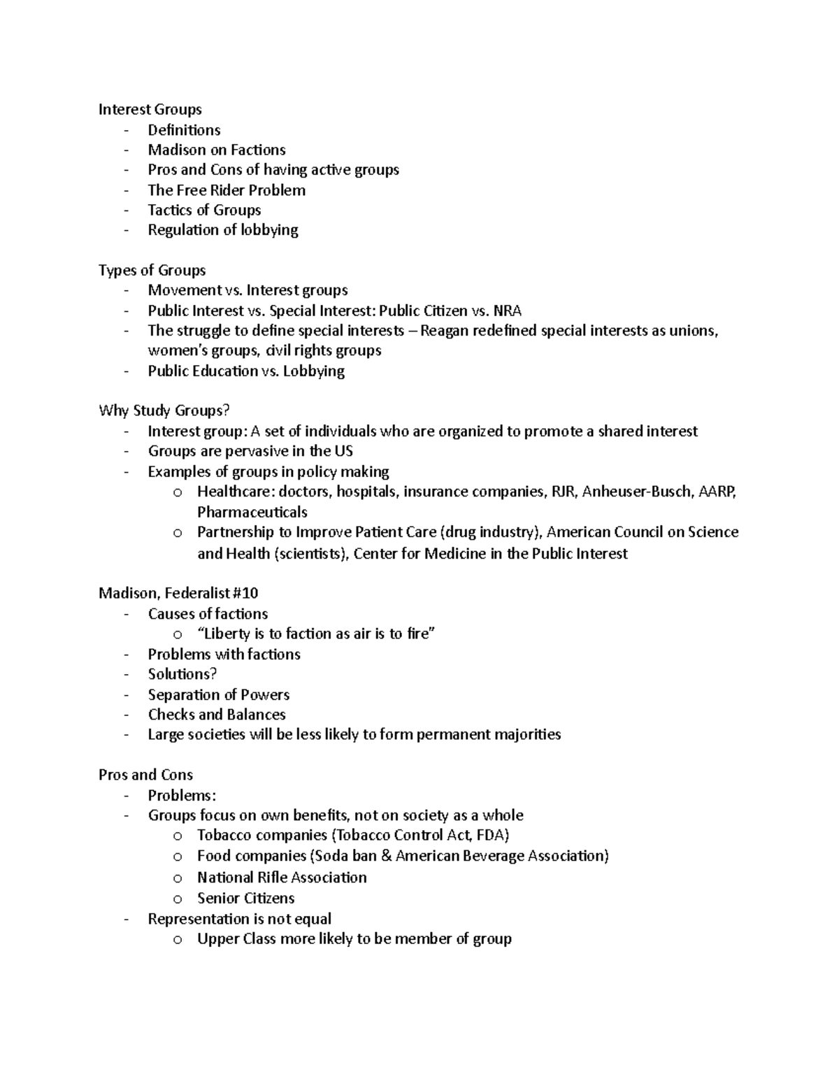 lecture-15-interest-groups-interest-groups-definitions-madison