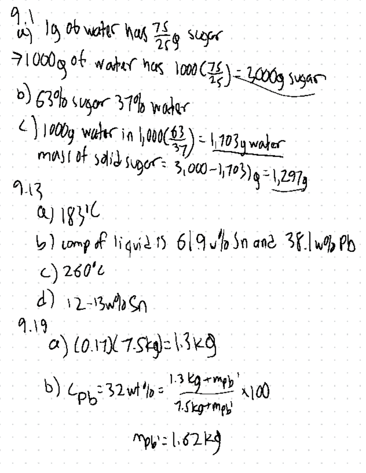 Chapter 9 10 hw - Chapt. 9 and 10 HW - dailg ob water has , super ...