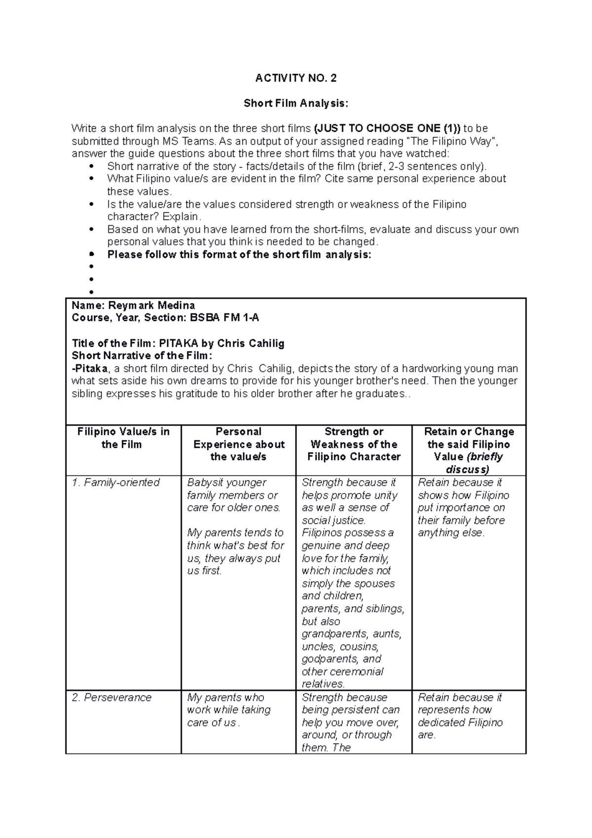 Activity-NO-2 Loparcito Jake - ACTIVITY NO. 2 Short Film Analysis ...