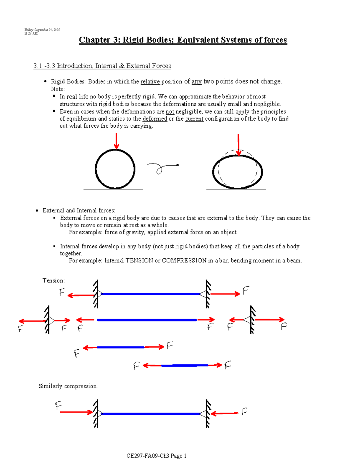 Detailed Chapter 3 Physics Notes - • - Studocu