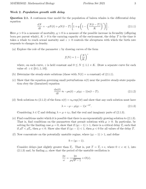 BIO Notes - MATH35032: Week 1 Introduction and simple population ...