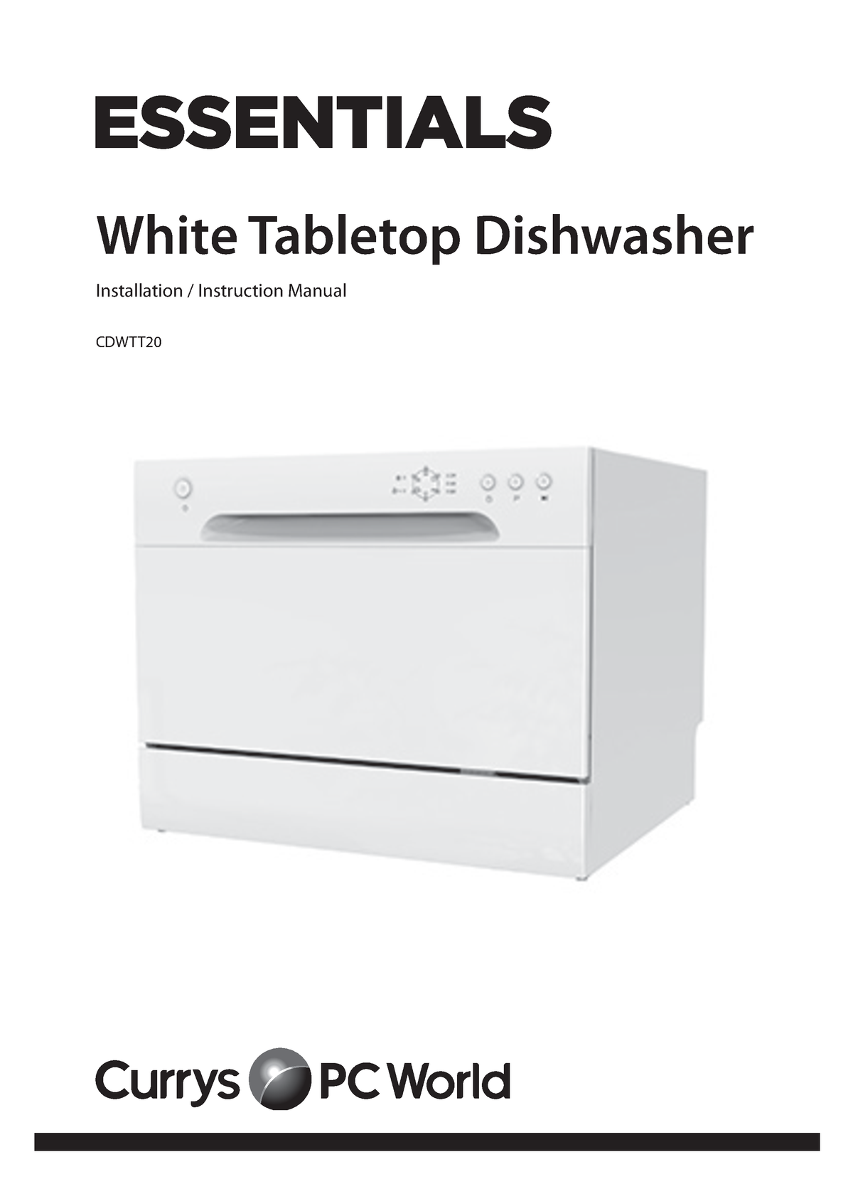 Currys worktop hot sale dishwasher