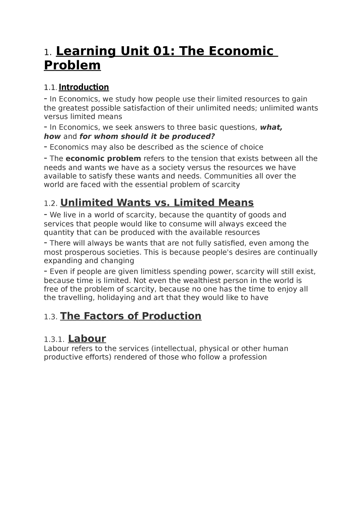 notes-1-learning-unit-01-the-economic-problem-1-introduction-in