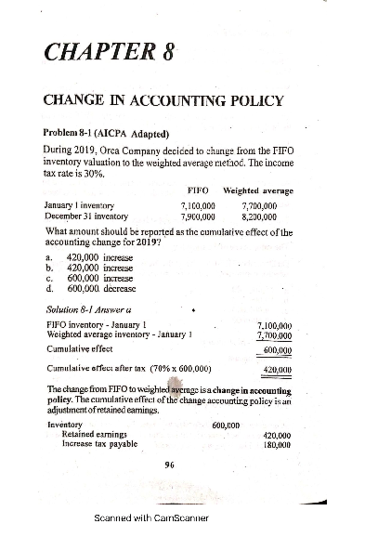 Chapter 8 Volume 1 Accountancy Studocu