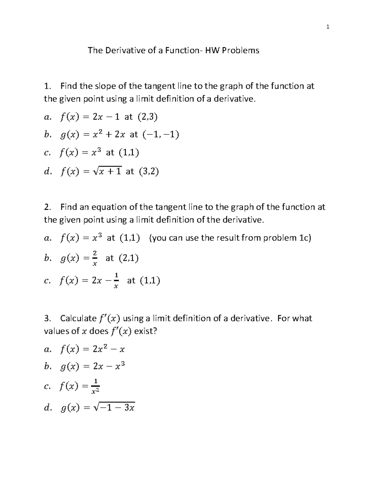 the-derivative-of-a-function-hw-1-the-derivative-of-a-function-hw