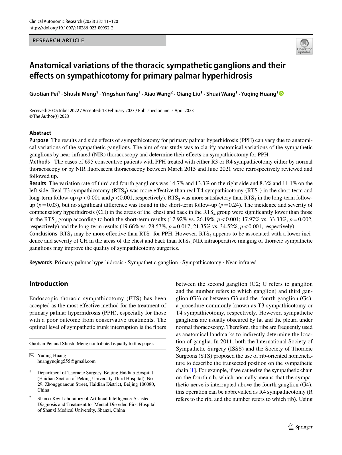 Pei et al - Researcg - Vol.:(0123456789)1 3 doi/10.1007/s10286-023 ...