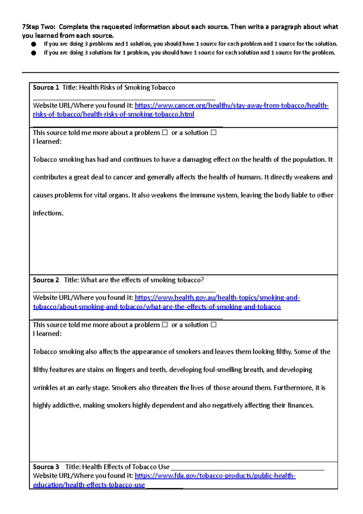 Task six-1 - Coursework - 7Step Two: Complete the requested information ...