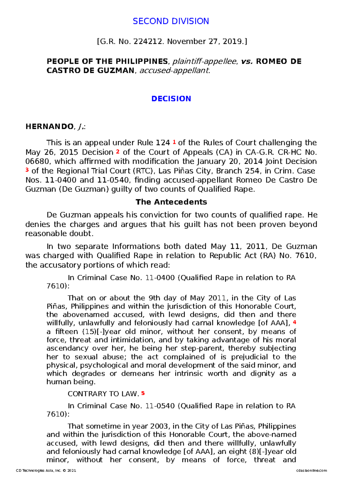 The Alejandro Guzman Settlement: Justice Served? You Decide. - 7cfn12f