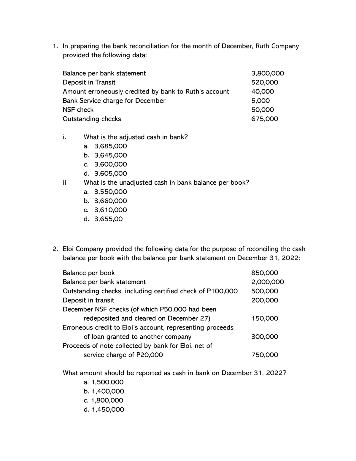 Bank-Recon - review - Intermediate accounting - BatStateU - Studocu