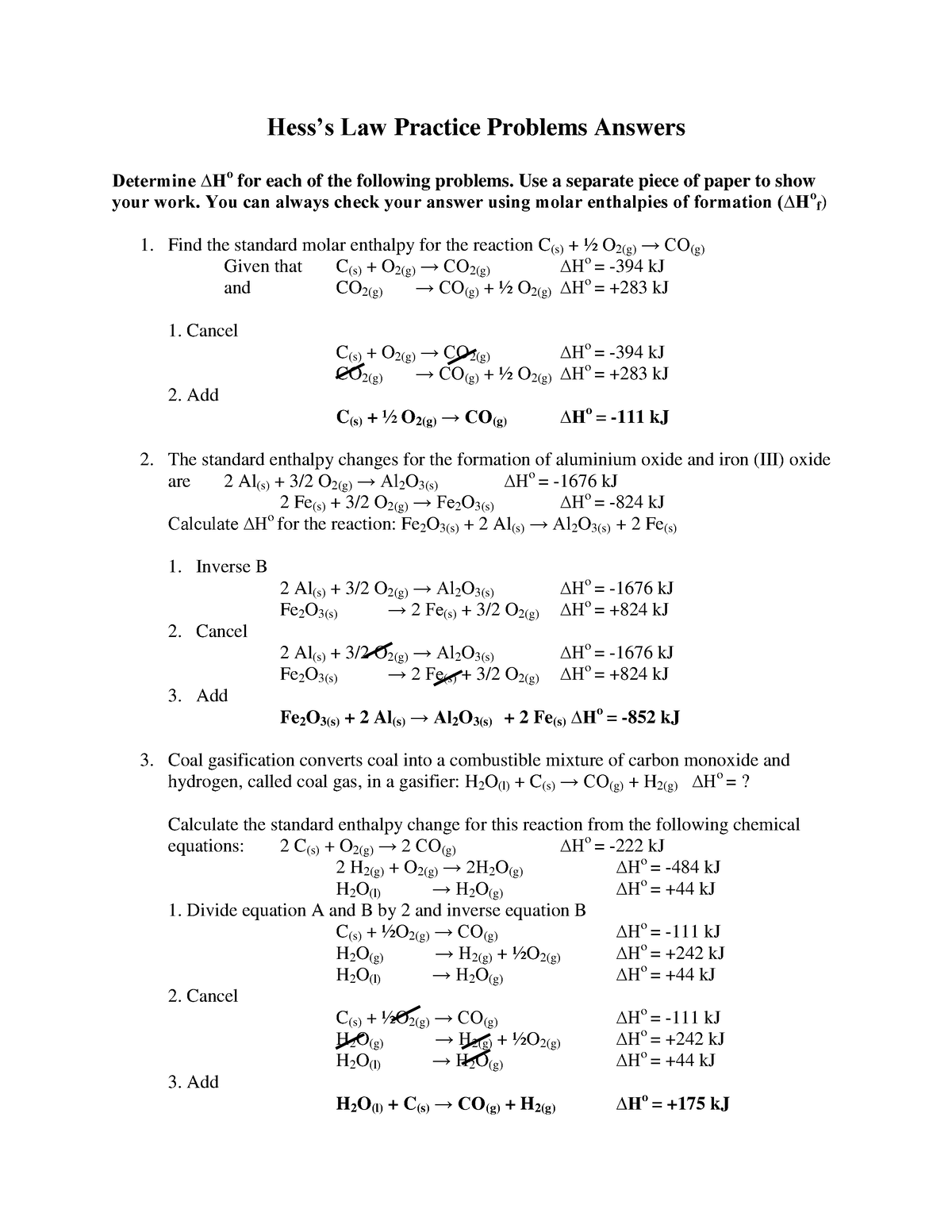 99-hess-law-worked-examples-hess-s-law-practice-problems-answers