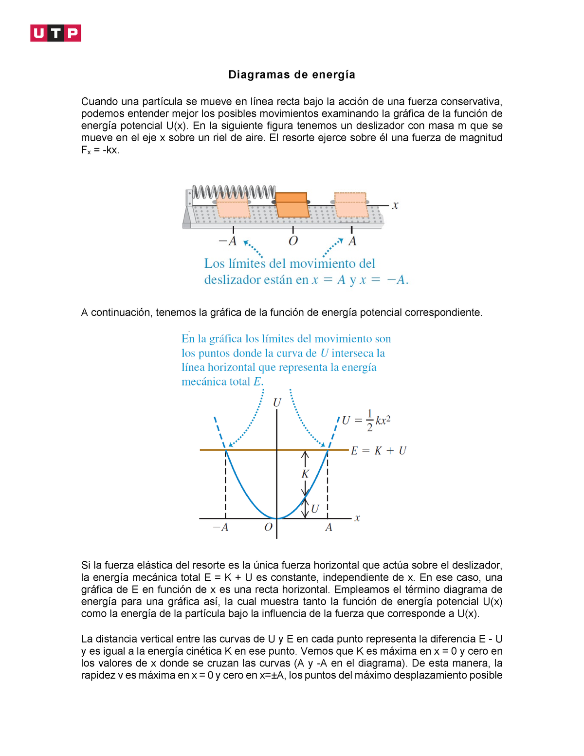 Diagramas de energia - dfgdfgAS asa - Diagramas de energía Cuando una  partícula se mueve en línea - Studocu