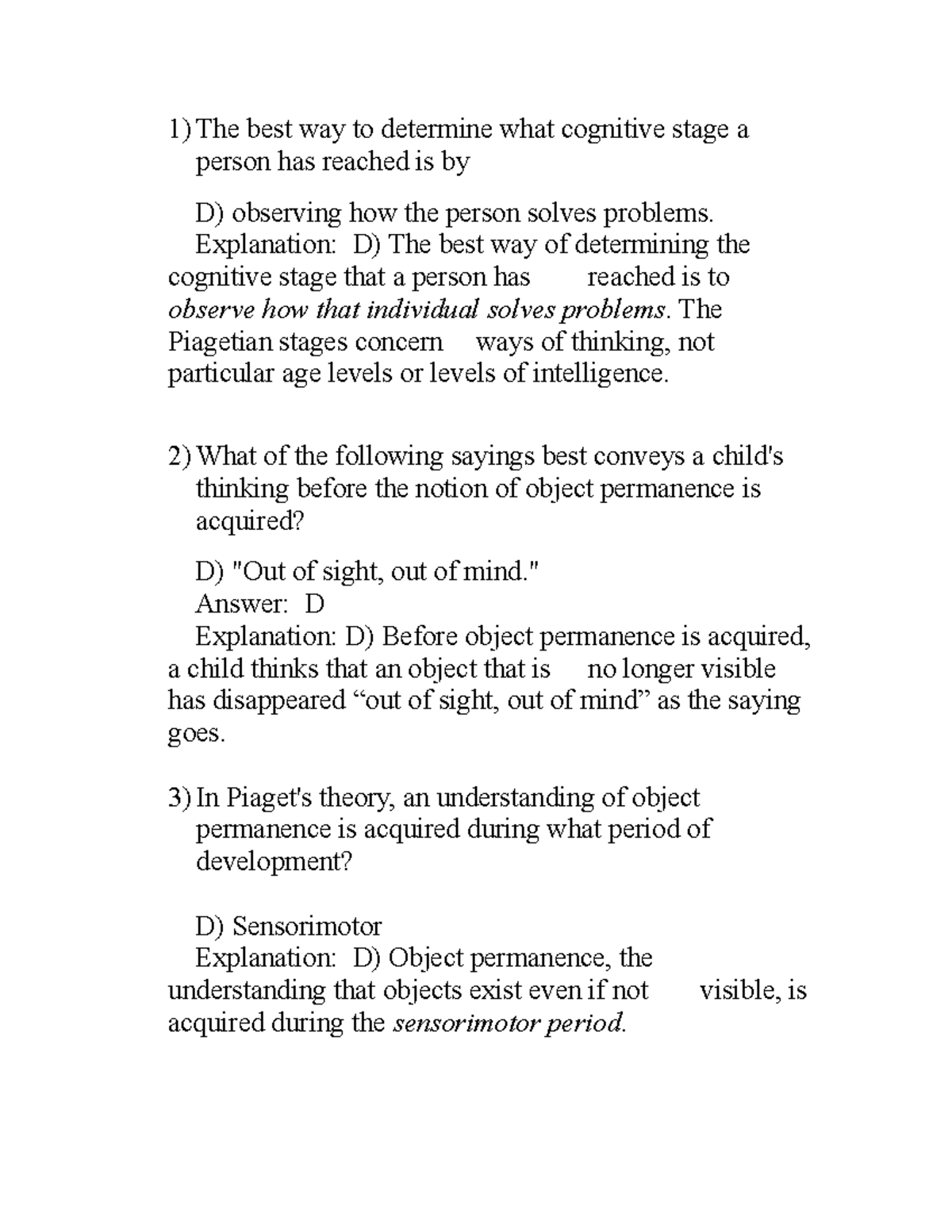 EDuc Psyc 8 Lecture notes 2 The best way to determine what