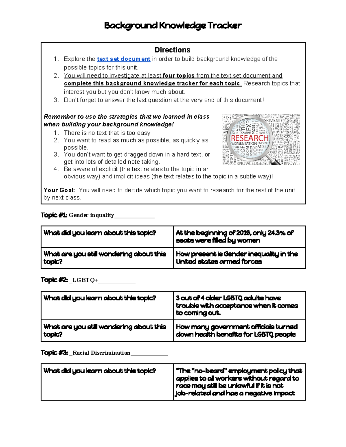 Riley Lusk's Background Knowledge Tracker - Background Knowledge ...