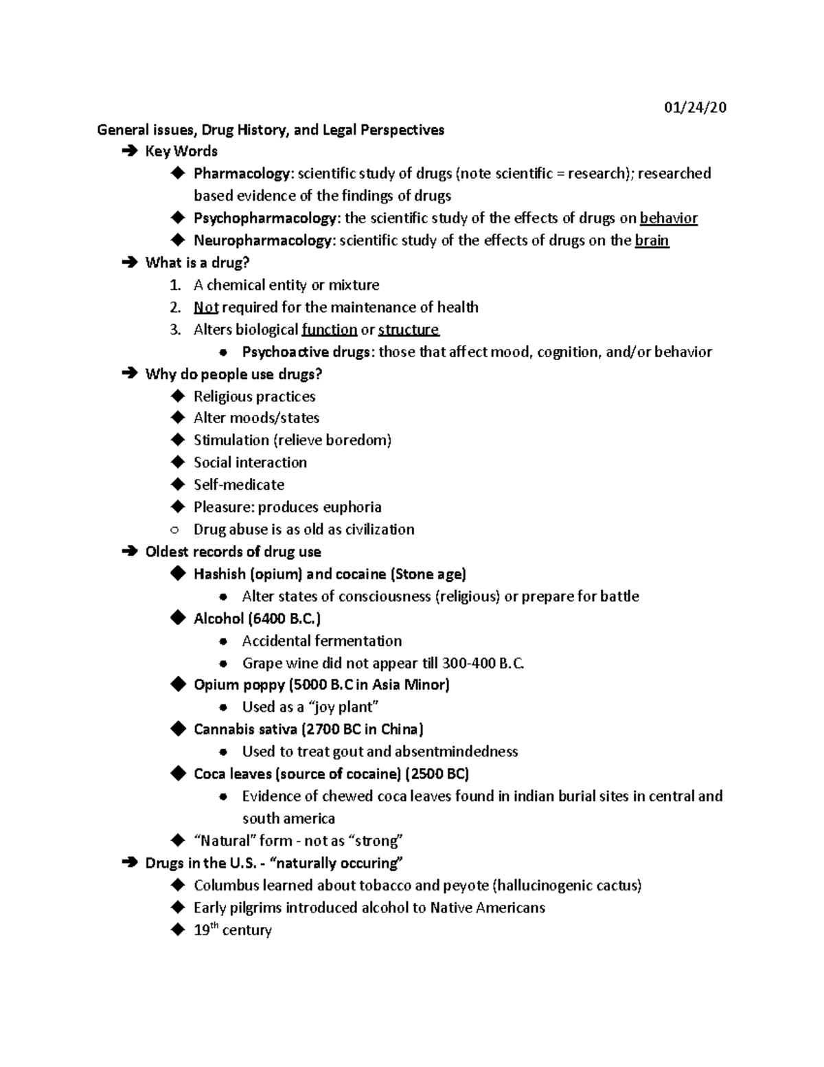 drugs-and-behavior-lecture-exam-1-notes-01-24-general-issues-drug