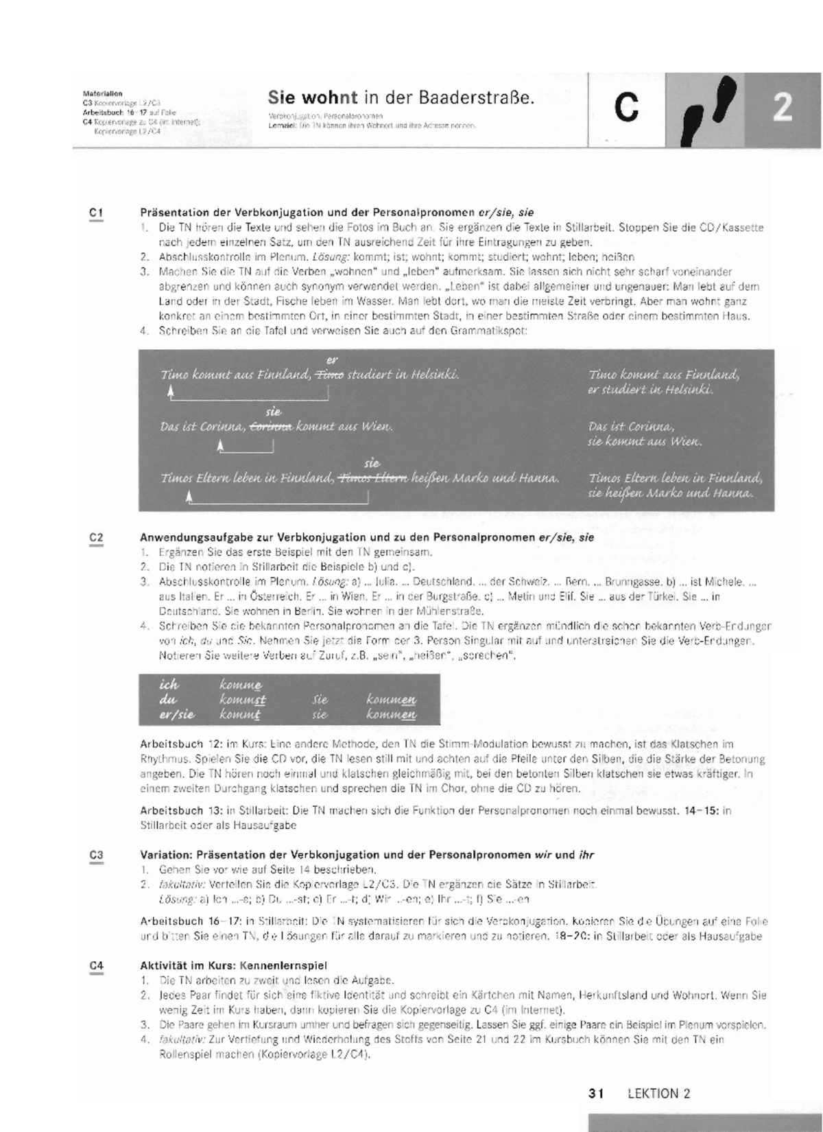 Schritte B1.1 Arbeitsbuch Lösungen Schritte International 1 Lehrerhandbuch-31 - Materialien C3